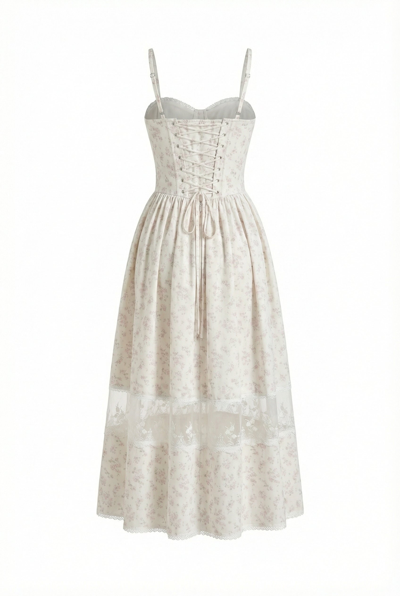 A&A Luxe Mirelle Floral Lace Midaxi A-Line Dress