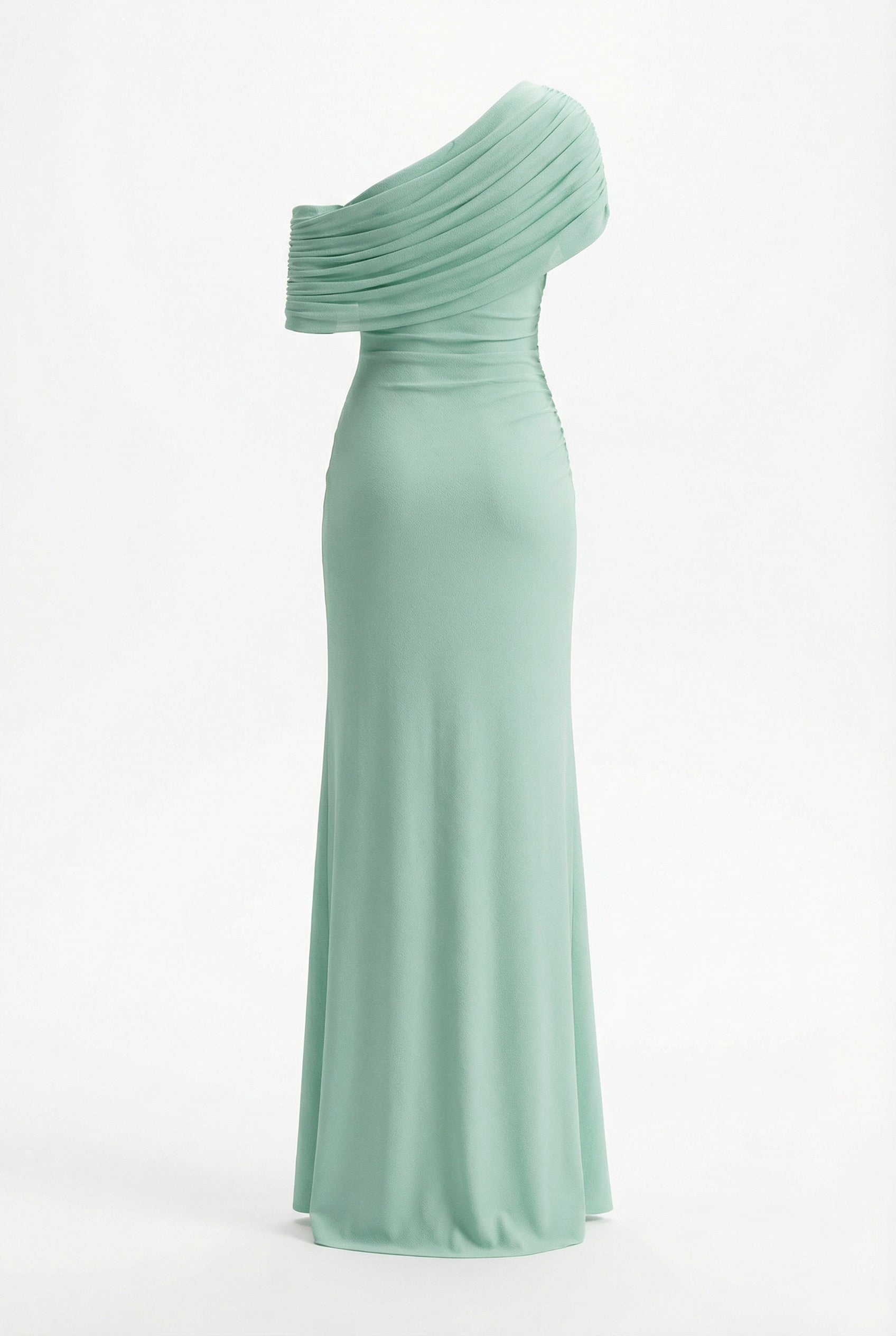 A&A Briar Off Shoulder Draped Maxi Bodycon Dress