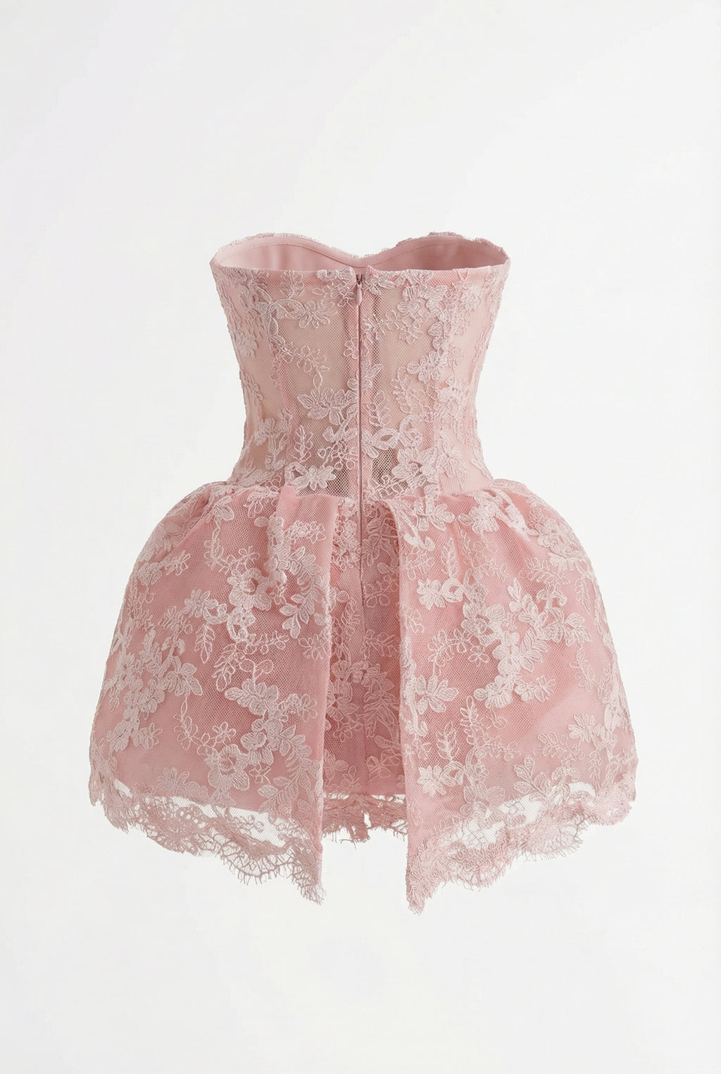 A&A Florina Lace Embroidery Corset Detail Mini Dress