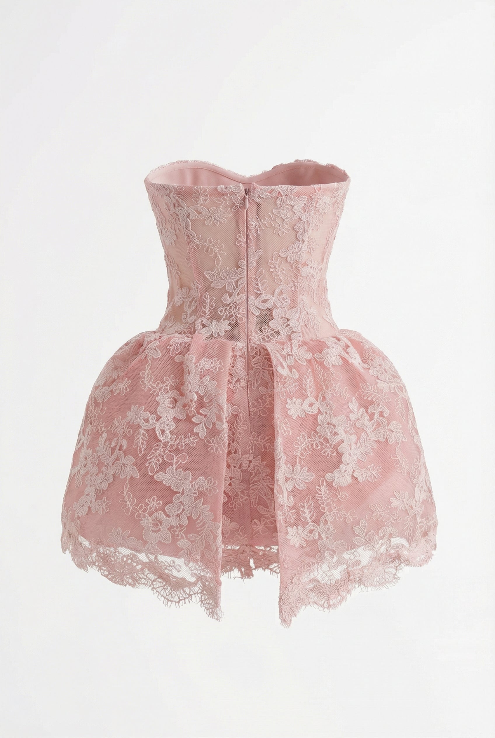 A&A Florina Lace Embroidery Corset Detail Mini Dress