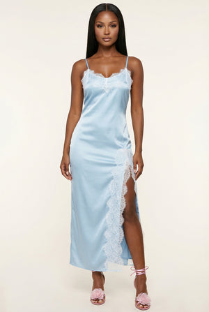 A&A Astraea Lace Detail Slip Maxi Dress