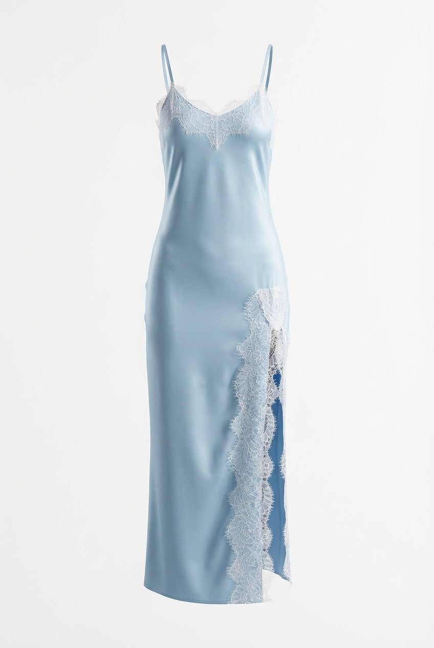 A&A Astraea Lace Detail Slip Maxi Dress