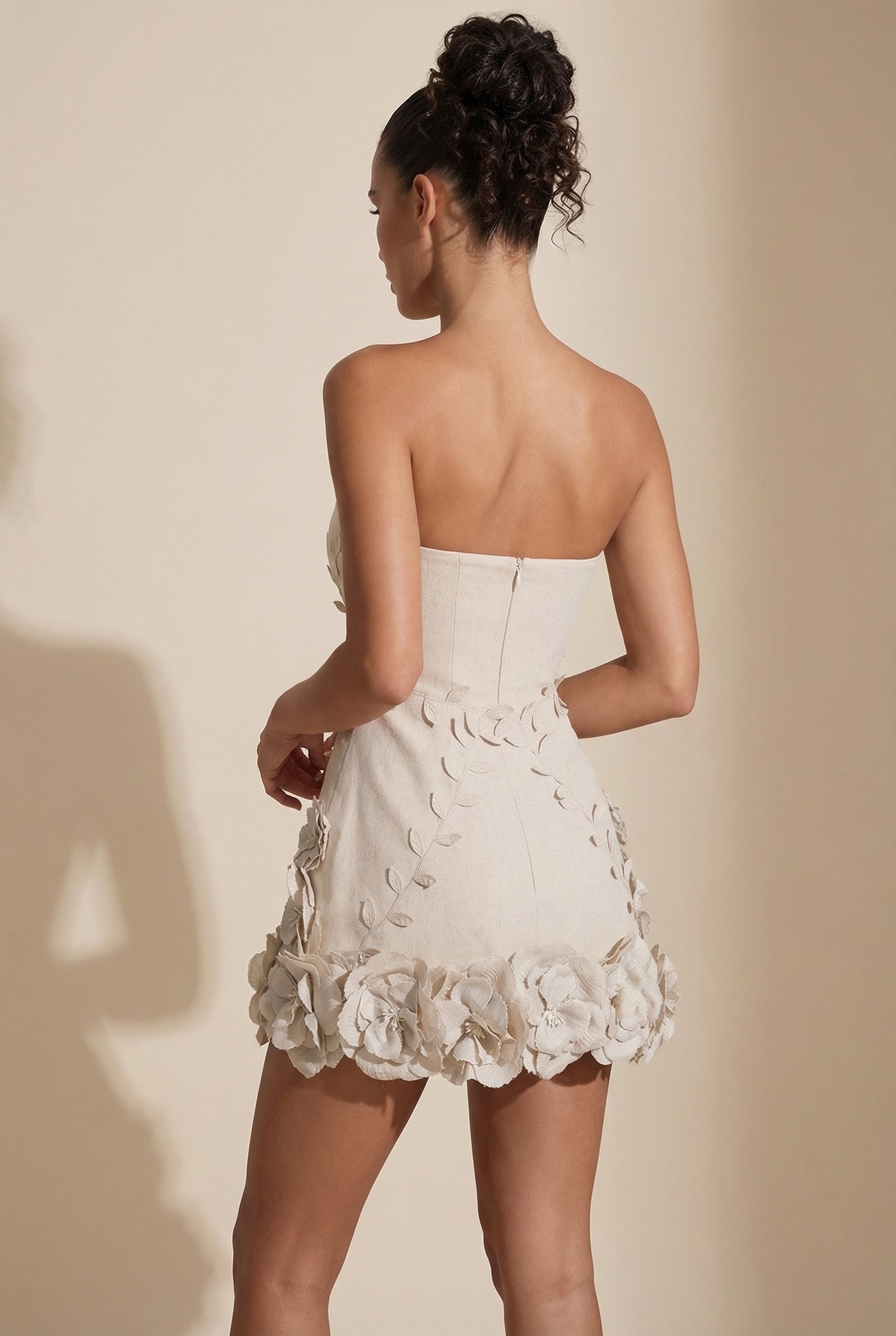 A&A Aloura Flower Detail Mini Dress