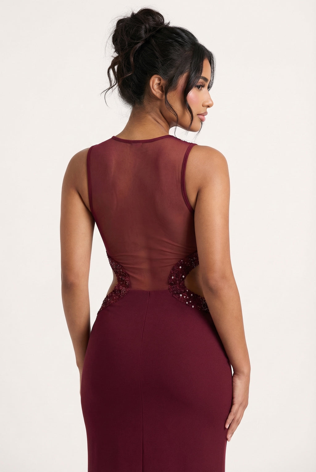 A&A Cresselle Square Neck Hollow Out Detail Maxi Dress