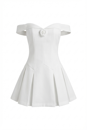 A&A Virelia Off The Shoulder A-line Mini Dress