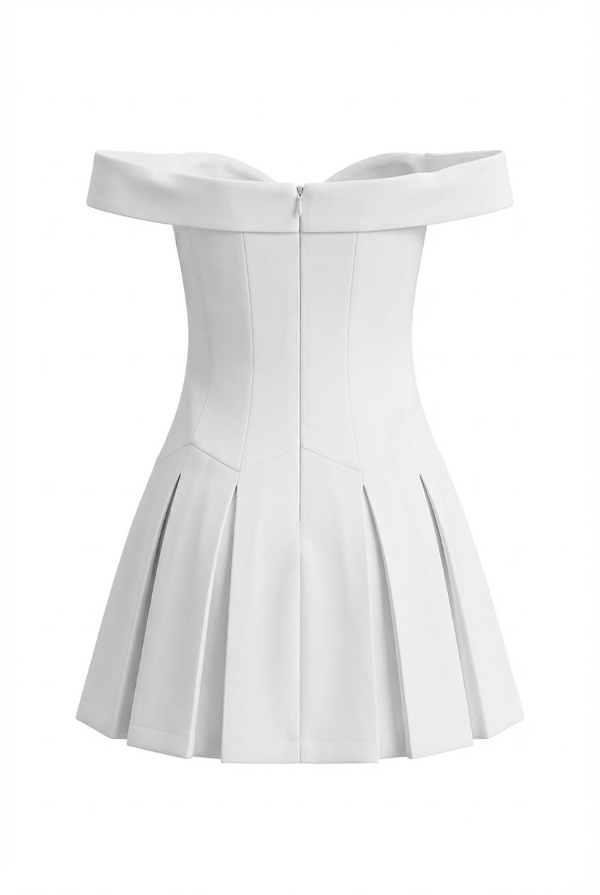 A&A Virelia Off The Shoulder A-line Mini Dress