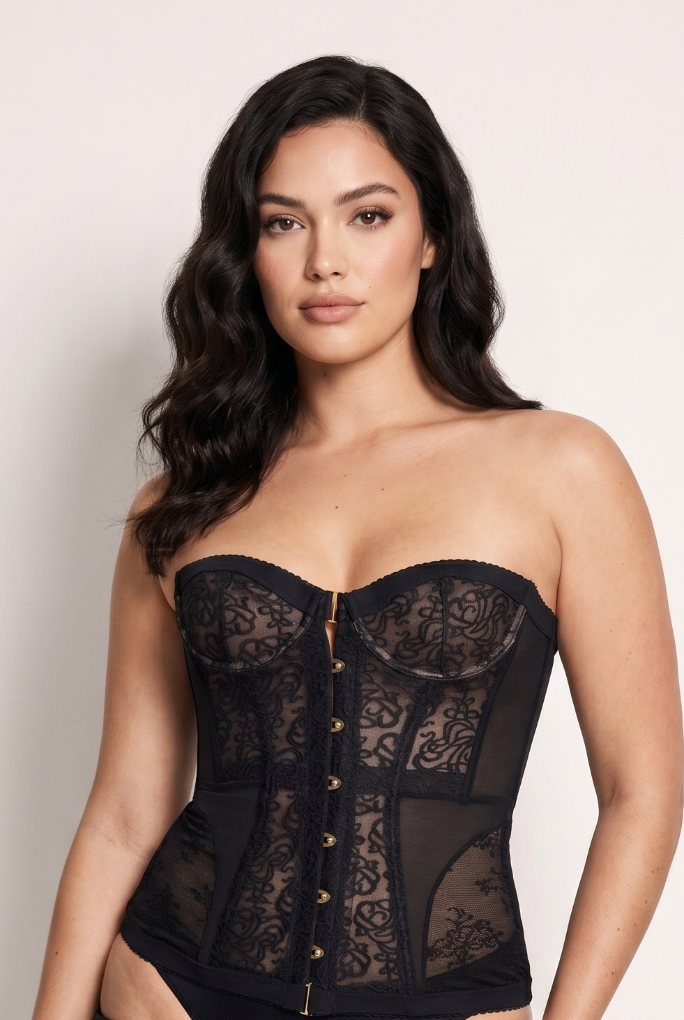 A&A Luxe Celandra Lace Tie Corset