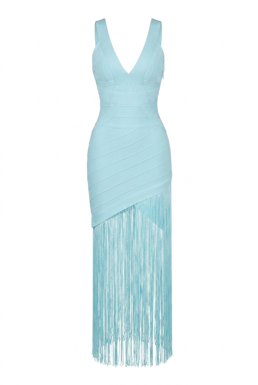 A&A Ismerelle Tassel Bandage Bodycon Dress ARIELLA & AYANA A&A Ismerelle Tassel Bandage Bodycon Dress ARIELLA & AYANA