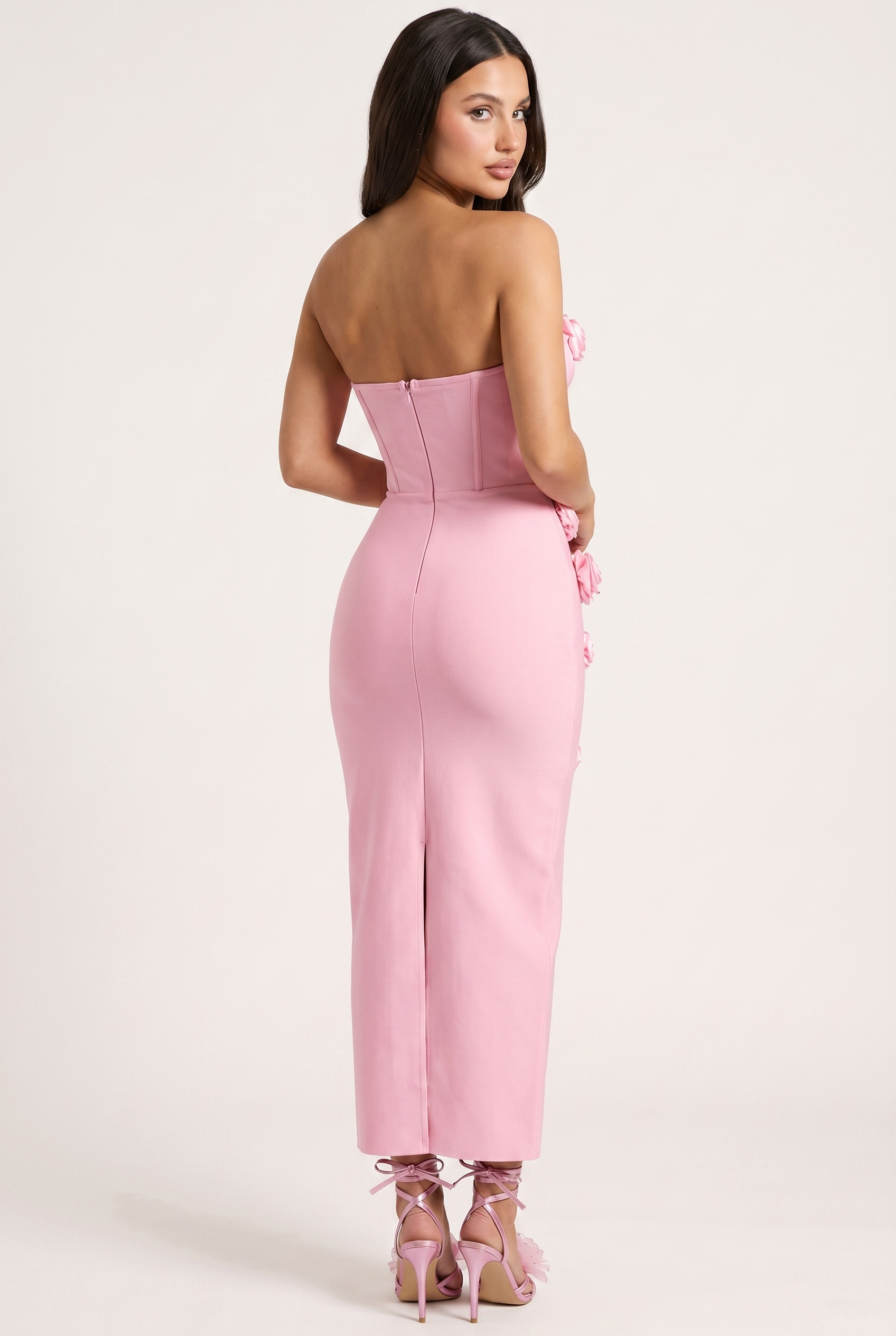 A&A Celira Flower Detail Bandage Maxi Dress