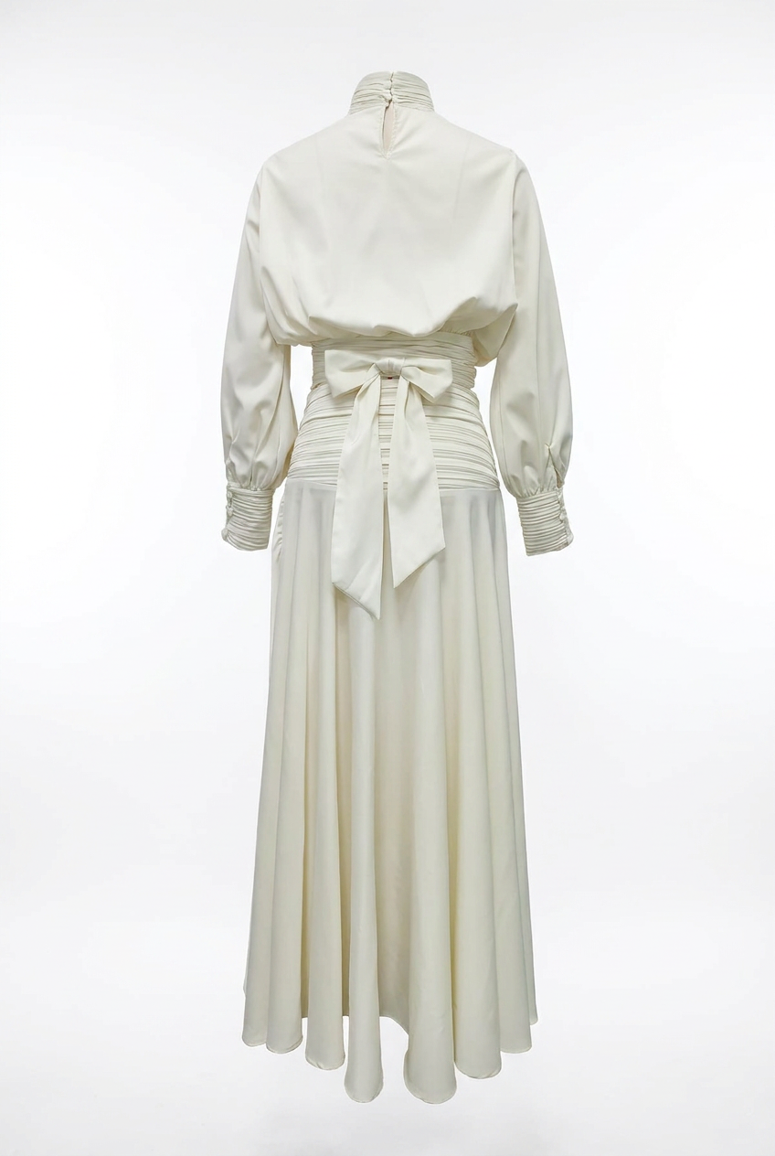 A&A Solira Tie Blouse & Maxi Skirt Set