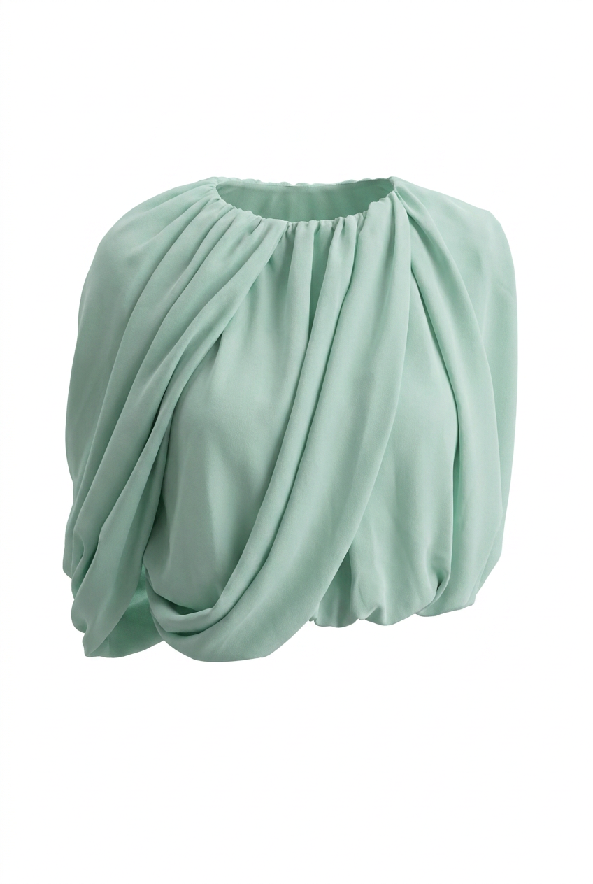 A&A Maréa Draped Chiffon Top