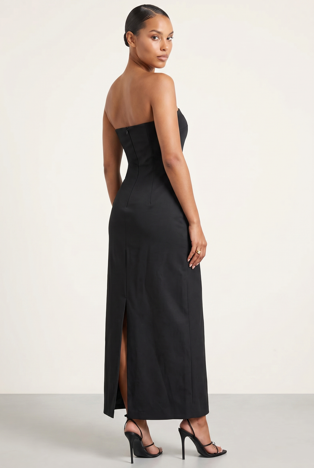 A&A Solelle Floral Embroidered A-Line Maxi Dress