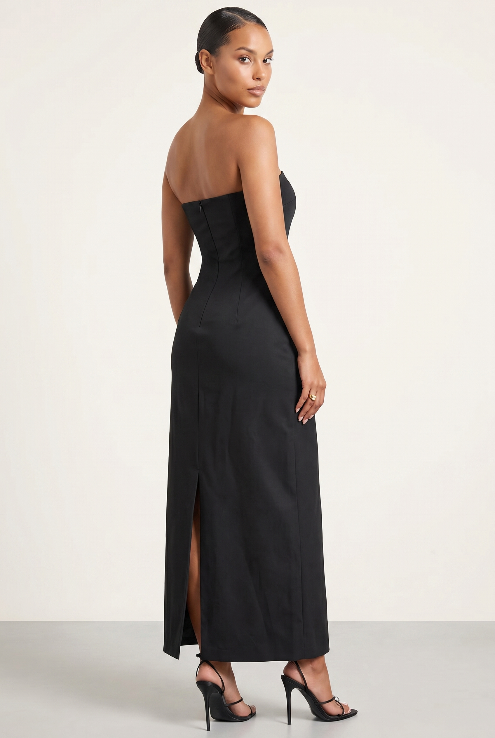 A&A Solelle Floral Embroidered A-Line Maxi Dress