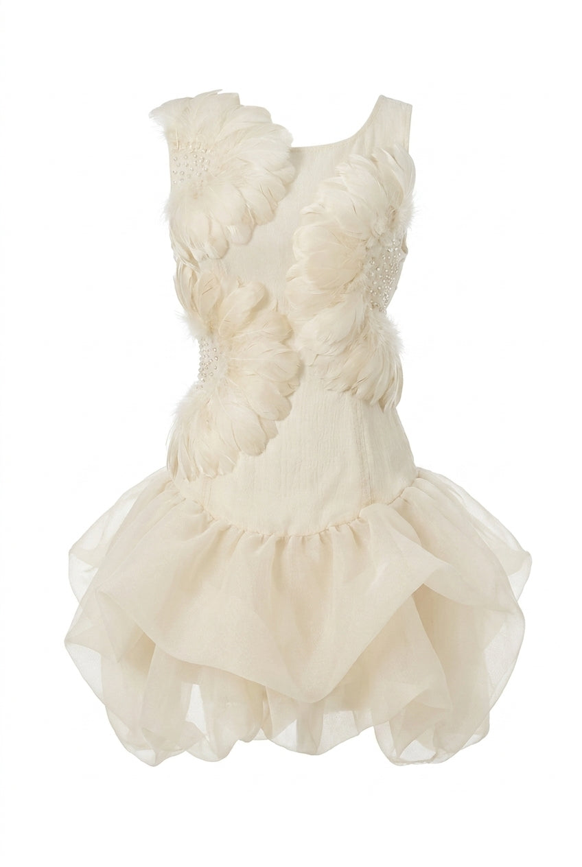 A&A Marella 3D Flower Detail Mini Dress