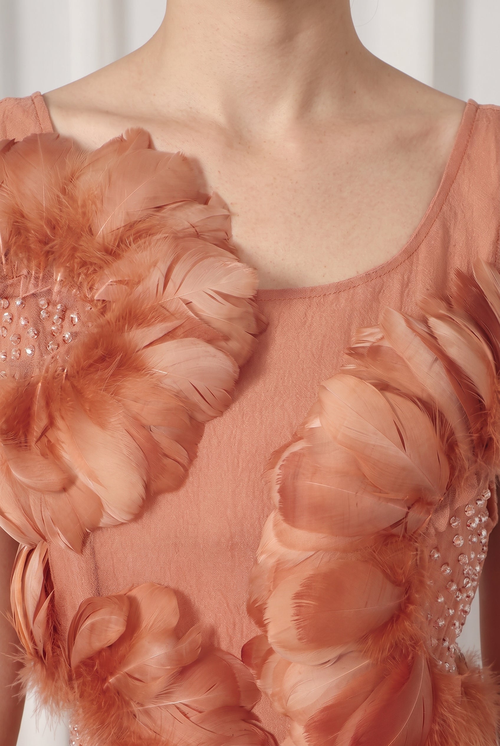 A&A Marella 3D Flower Detail Mini Dress