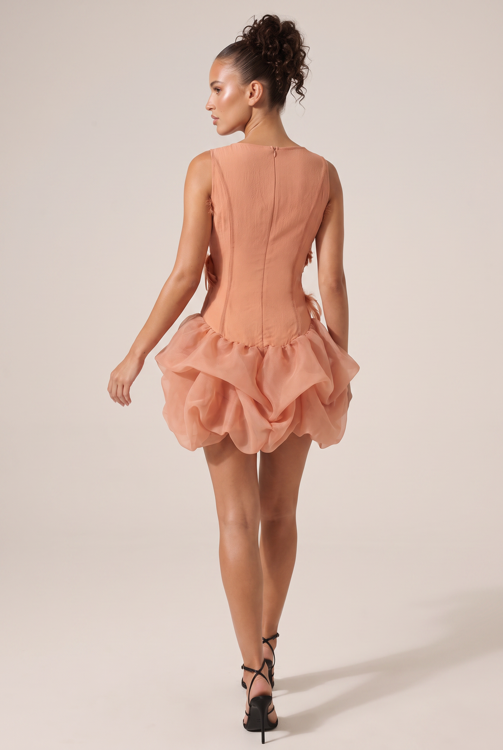 A&A Marella 3D Flower Detail Mini Dress