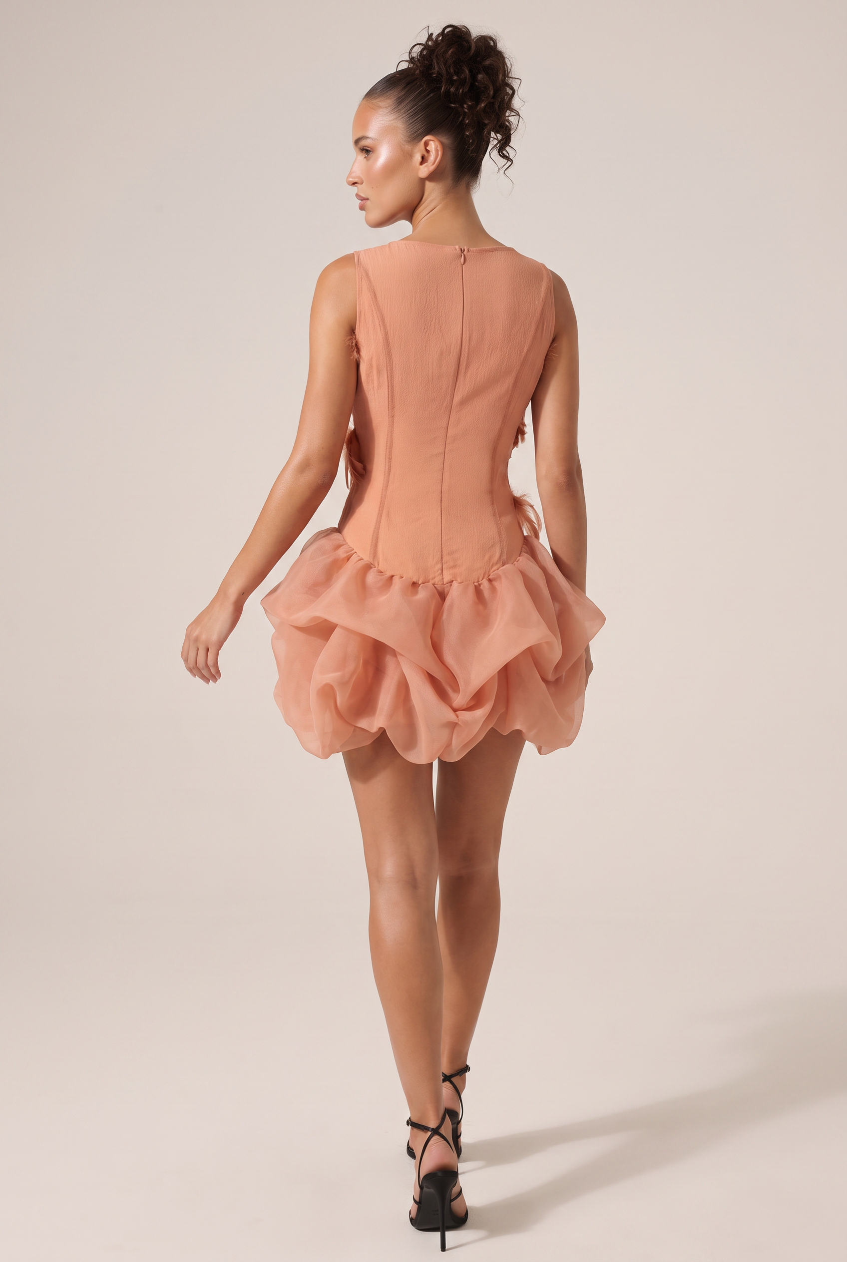 A&A Marella 3D Flower Detail Mini Dress