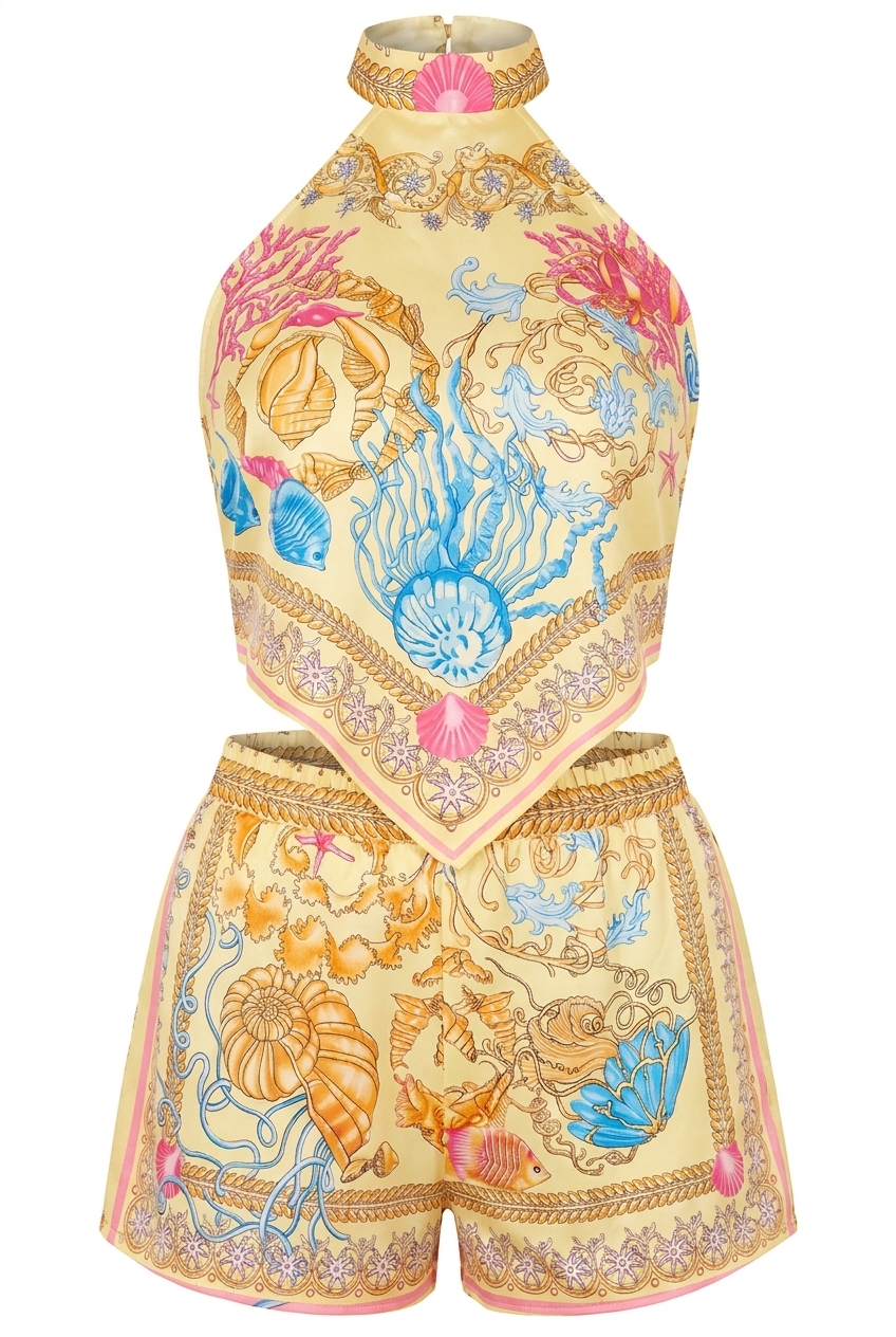 A&A Alora Halter Top & Shorts Set