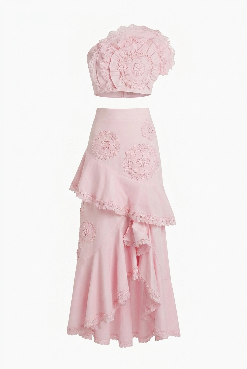A&A Sundara Bandeau Top & Skirt Set