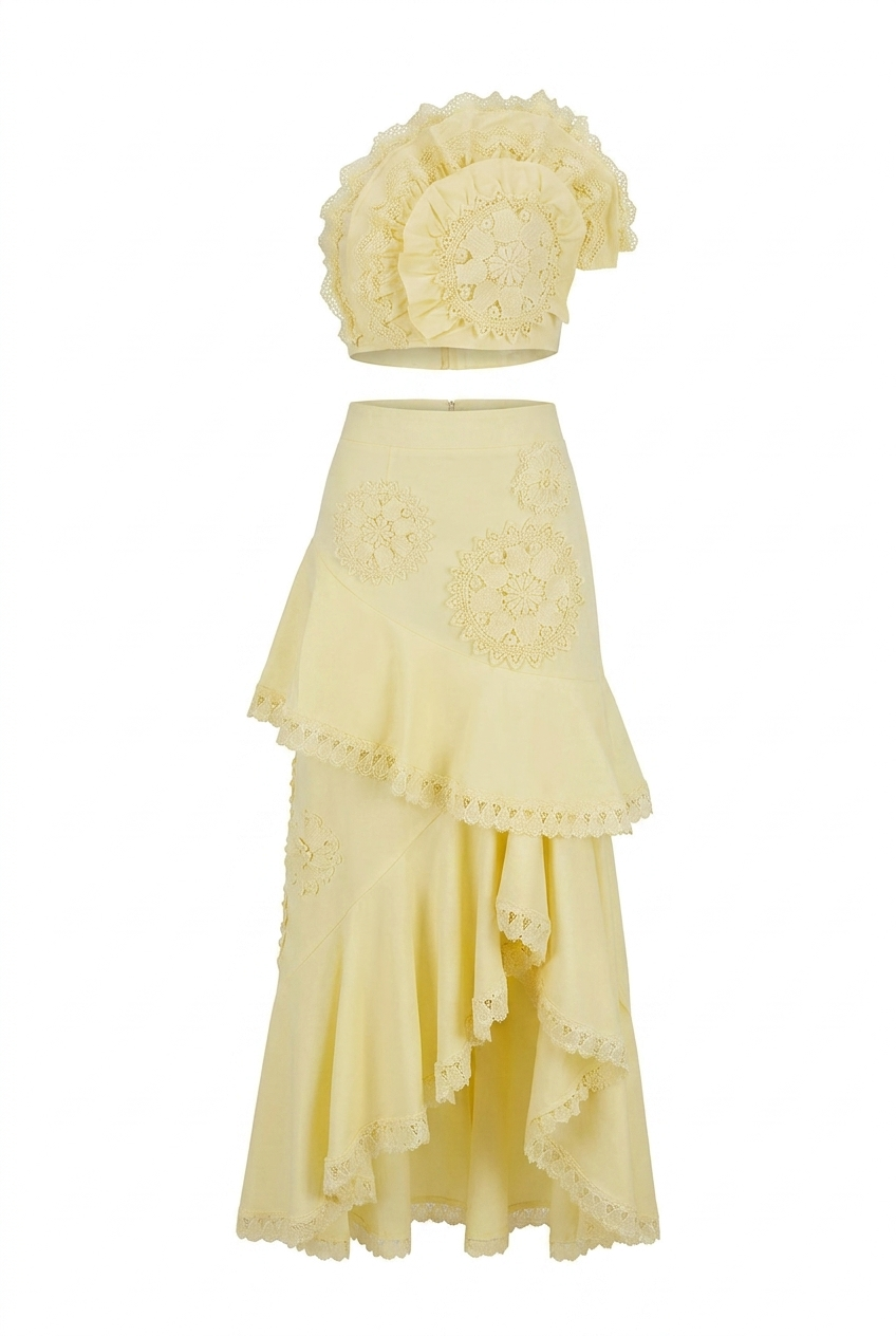 A&A Sundara Bandeau Top & Skirt Set