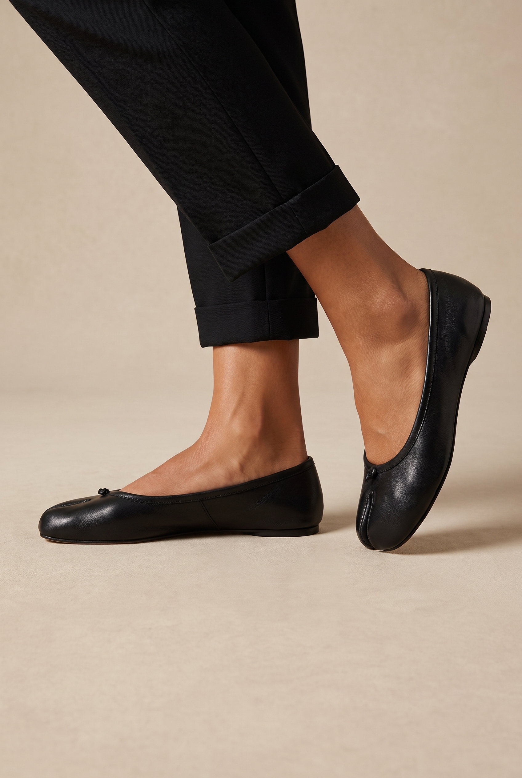 A&A Villea Tabi Split Toe Ballerina Flats