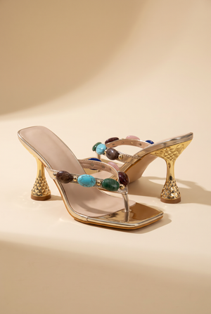 A&A Estelle Gem Sandal Mid Heels