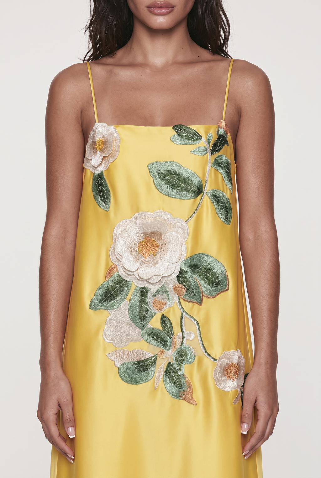 A&A Noelle Embroidered Floral Floaty Mini Dress