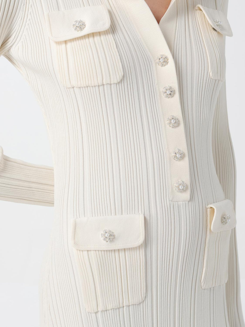 A&A Onua Knitted Button Pockets Maxi Dress