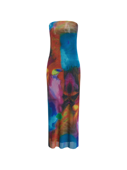 A&A Trippy Tube Midi Bodycon Dress