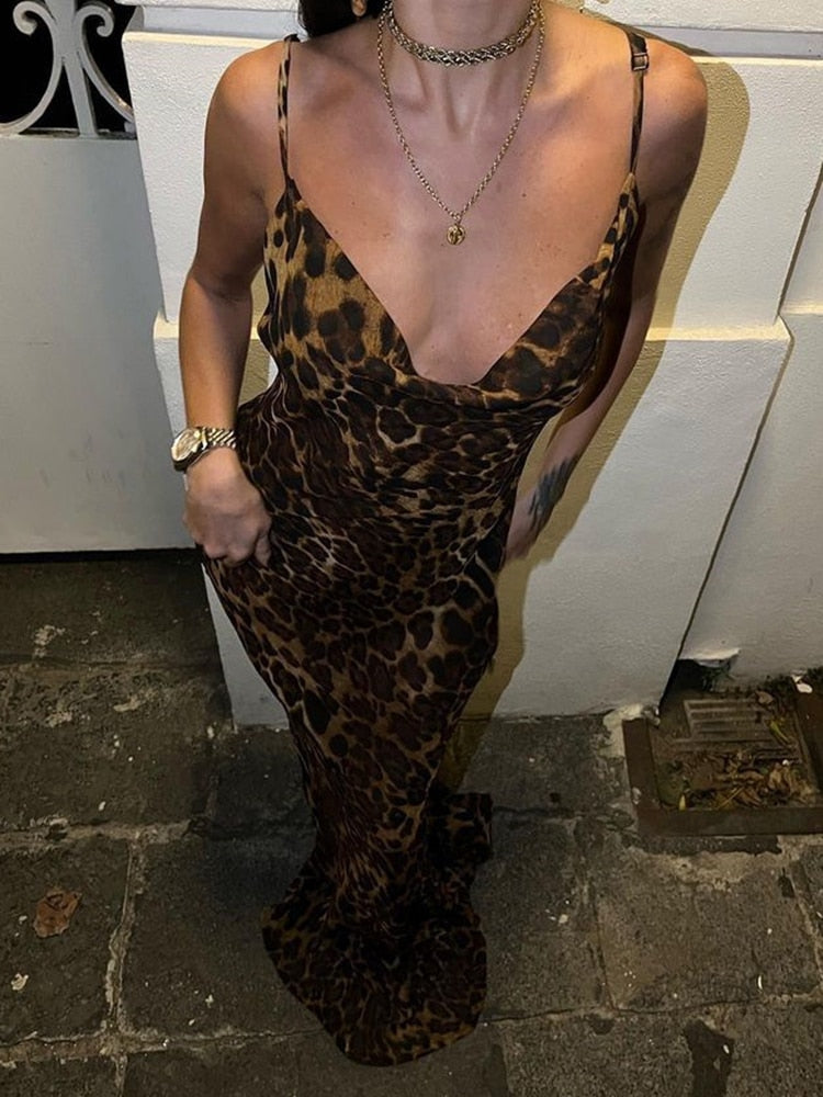 A&A Summer Sheer Leopard Print Bodycon Dress ARIELLA & AYANA A&A Summer Sheer Leopard Print Bodycon Dress ARIELLA & AYANA