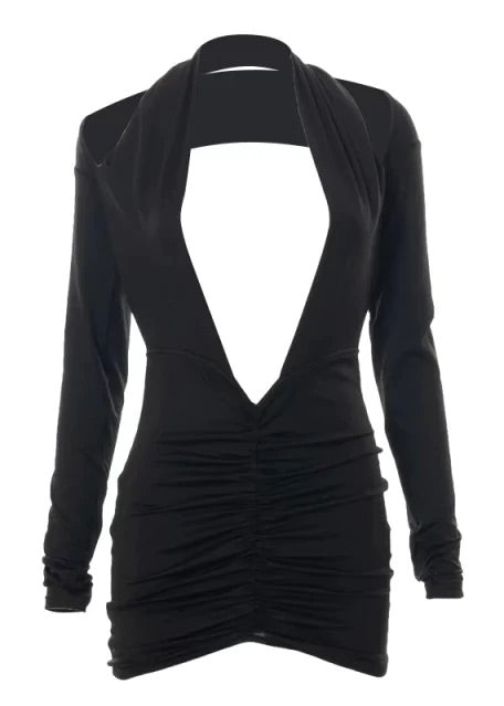 A&A To play cutout ruched bodycon dress