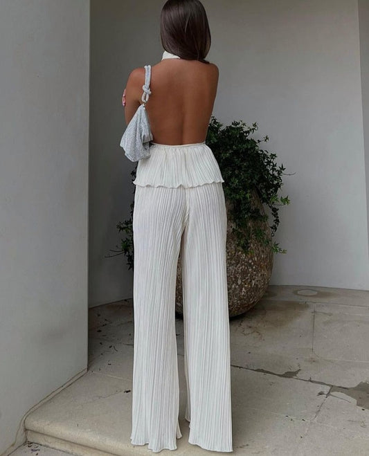 A&A Pleated Summer Two Piece Set