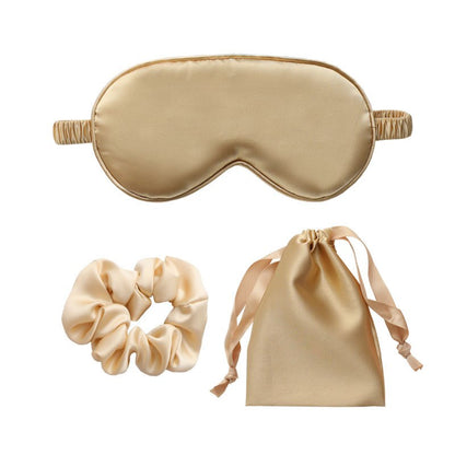 A&A 3Pcs Set Silk Sleep Eye Mask