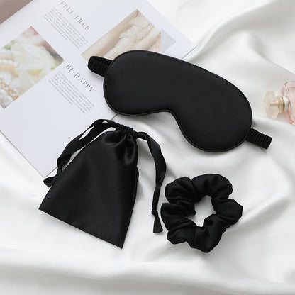 A&A 3Pcs Set Silk Sleep Eye Mask