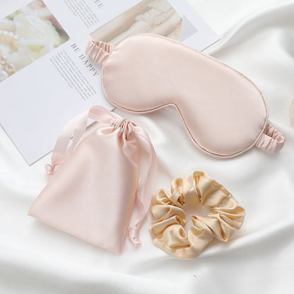 A&A 3Pcs Set Silk Sleep Eye Mask