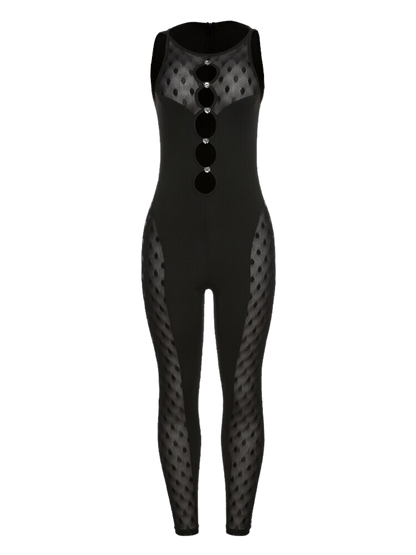 A&A Midnight Mesh Jumpsuit